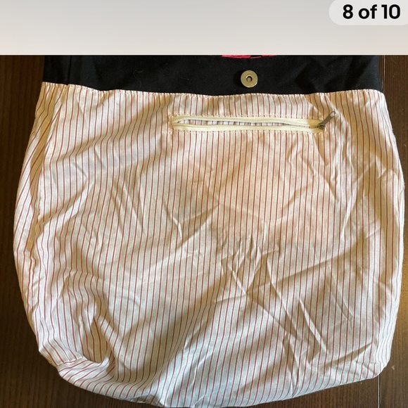 Robin Ruth Women’s Orlando Tote Snap Closure Crossbody Canvas Beach Bag Pink - Picture 6 of 8